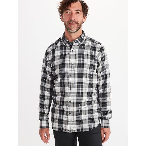 Marmot Clothes Black NZ - Harkins Shirts Mens NZ9304752